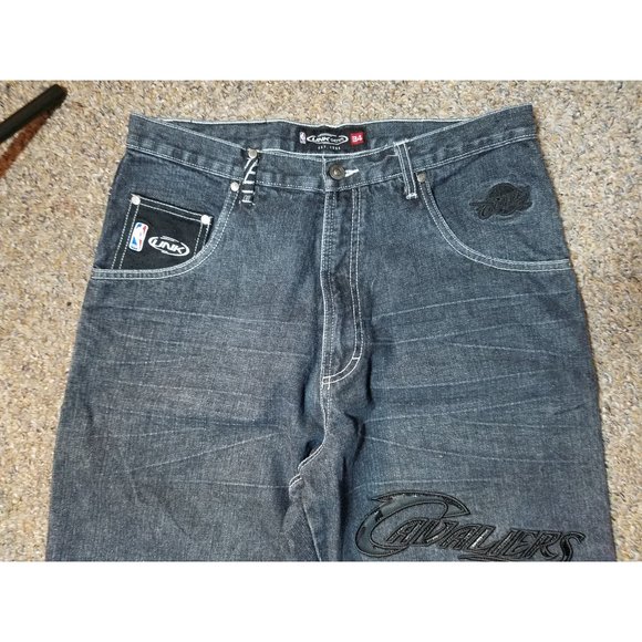 NBA Cleveland Cavaliers Unk Denim Jeans Size 34 - Picture 8 of 10